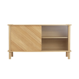 Umage Italic Sideboard - Oak - 1 Oak Door & 1 Glass Door door option: 1 Oak Door & 1 Glass Door - thumbnail 1
