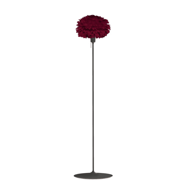 Umage Eos Floor Lamp - Red Feather Eos Mini/Black Sante Stand - image 1