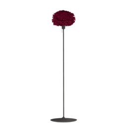Umage Eos Floor Lamp - Red Feather Eos Mini/Black Sante Stand - thumbnail 1