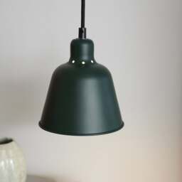 Halo Design Carpenter Pendant Light - 15 cm Dia Colour: Deep Green - thumbnail 2