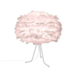 Umage Eos Tripod Table Lamp - Light Rose Feather Eos Mini/White Base Tripod