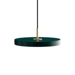 Umage Asteria Plus Pendant Lamp - Forest Green - Mini - Brass Top Colour: Forest Green, Size: Mini, Style: Brass
