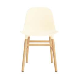 Normann Copenhagen Form Chair - Cream - Oak Legs Shell Colour: Cream, Leg Colour: Oak - thumbnail 2