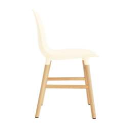 Normann Copenhagen Form Chair - Cream - Oak Legs Shell Colour: Cream, Leg Colour: Oak - thumbnail 3