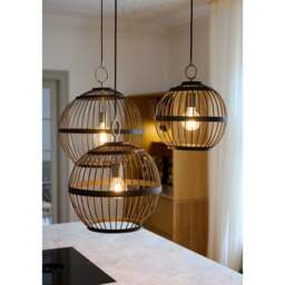 Halo Design Stockholm Nordic Edition Pendant Light - O 50cm Size: O 50cm, Colour: Black Oil - thumbnail 3