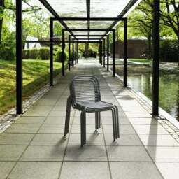 Normann Copenhagen Vig Outdoor Dining Chair - Black Powder-coated Steel - thumbnail 2