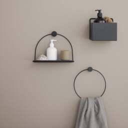 Ferm Living Black Metal Towel Hanger - thumbnail 4