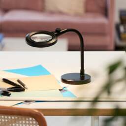 Halo Design Magni Rechargeable Superflex Portable Table Lamp - Black - 3x Magnification - thumbnail 7