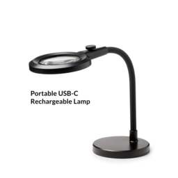 Halo Design Magni Rechargeable Superflex Portable Table Lamp - Black - 3x Magnification - thumbnail 3