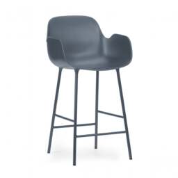 Normann Copenhagen Form Bar Armchair - 65cm - Blue Shell Colour: Blue