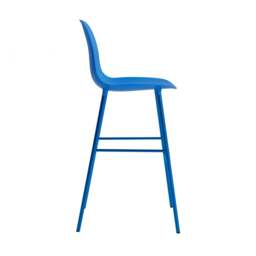 Normann Copenhagen Form Bar Chair - 75cm - Bright Blue Shell Colour: Bright Blue - thumbnail 3