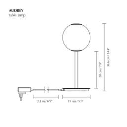 Umage Audrey Table Lamp - Steel Colour: Steel - thumbnail 6
