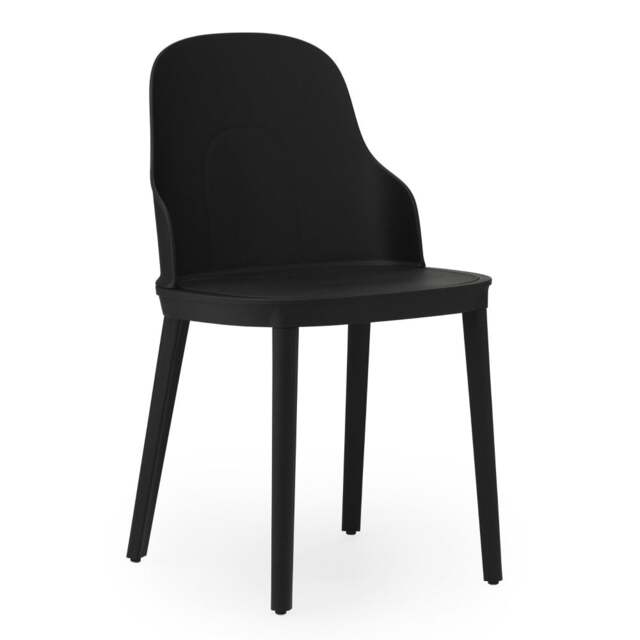 Normann Copenhagen Allez Chair - Black - Polypropylene Legs - Polyamide Seat Colour: Black, Leg Colour: Polypropylene, Seat Option: Polyamide - image 1