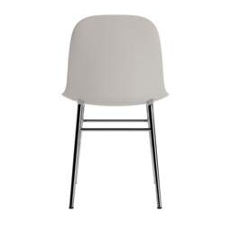 Normann Copenhagen Form Chair - Warm Grey - Chrome Legs Shell Colour: Warm Grey, Leg Colour: Chrome - thumbnail 4