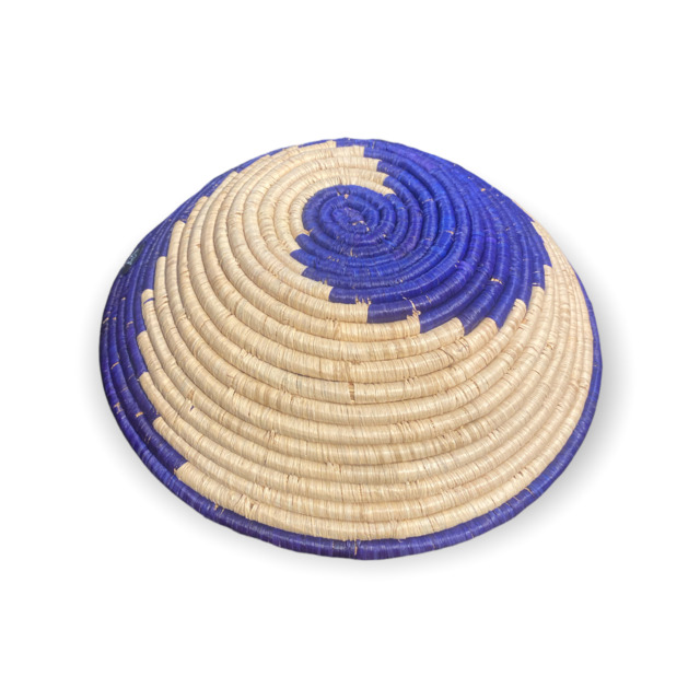 Senegal Wall Basket - Blue 30x10cm - image 1