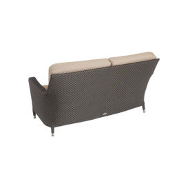 Rattan Garden Sofa with Waterproof Beige cushions in Bronze - Windsor - Bridgman - thumbnail 2