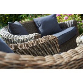 Luxury 2 Seater Garden Sofa with 2 Lounge Armchairs & Oval Coffee Table - Mayfair- Bridgman - thumbnail 2