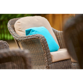 Marlow 2 Seater Garden Sofa with 2 Lounge Armchairs & Rectangular Coffee Table - Bridgman - thumbnail 2