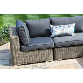 Luxury Rattan Garden Modular Sofa Set L in Brown - Mayfair- Bridgman - thumbnail 2