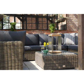 Luxury Rattan Garden Modular Sofa Set W in Brown - Mayfair- Bridgman - thumbnail 2