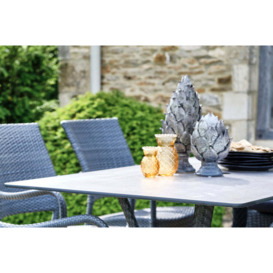 160cm Windsor Grey Rectangular Garden Dining Table - Bridgman - thumbnail 3