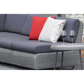 Rattan Garden Modular Sofa Set in Grey - O - Cliveden - Bridgman - thumbnail 3