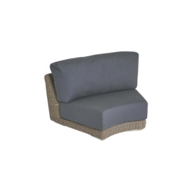 Curved Premium Rattan Garden Modular Sofa Set in Brown - B - Kensington- Bridgman - thumbnail 8