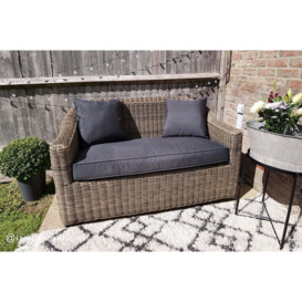 Small Seater Rattan Garden Sofa Mayfair- Bridgman by