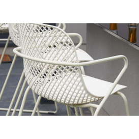 Remy Stacking Garden Bar Stool - Cream - Bridgman - thumbnail 4
