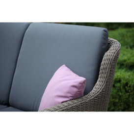Kensington High Back Garden Sofa with 2 Lounge Armchairs & Rectangular Coffee Table - Bridgman - thumbnail 2