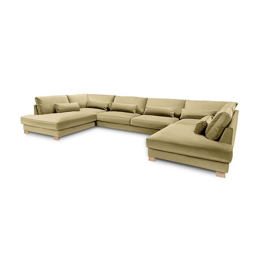 Buckingham Extra Large Double Chaise Corner Sofa Set Beige