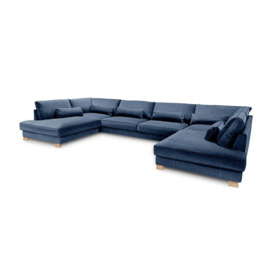 Buckingham Extra Large Double Chaise Corner Sofa Set - Blue - Bridgman