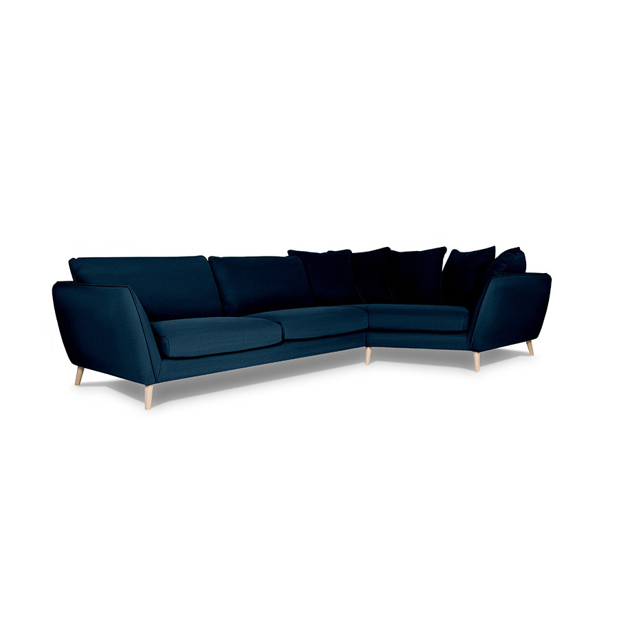 Sandringham Large Left Hand Corner Sofa Set Blue Bridgman by