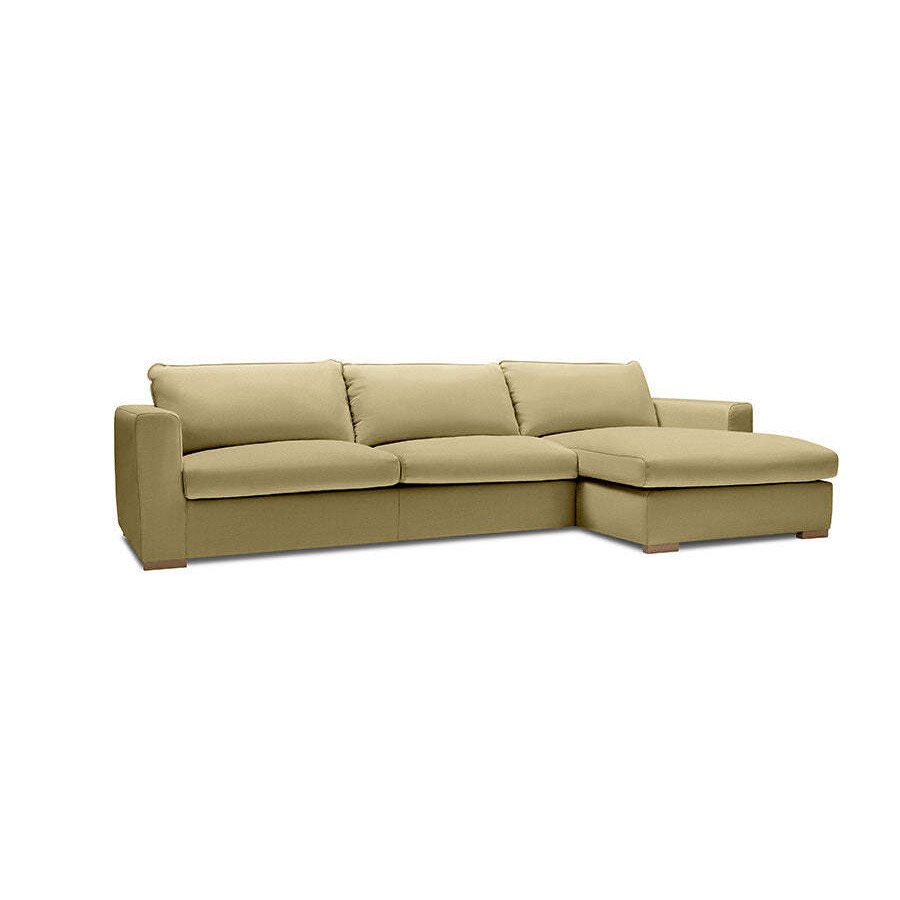 Sandford Large Left Hand Chaise Sofa Set - Beige - Bridgman - image 1