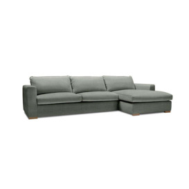 Sandford Large Left Hand Chaise Sofa Set - Beige - Bridgman - thumbnail 3