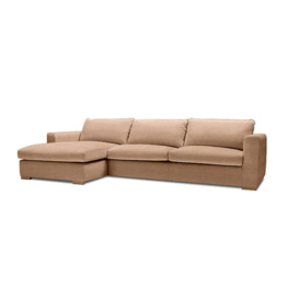 Sandford Large Right Hand Chaise Sofa Set - Pink - Bridgman - thumbnail 1