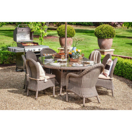 230cm Kensington Oval Table with 2 Dining Armchairs & 6 Dining Chairs - thumbnail 2