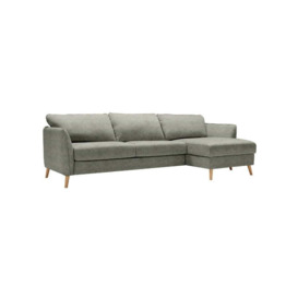 Ludlow Large Left Hand Chaise Sofa Bed Set - Grey - Bridgman - thumbnail 1