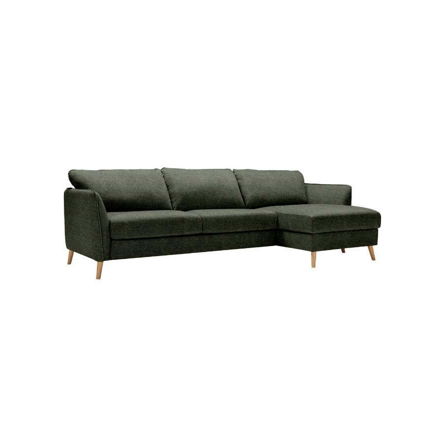 Ludlow Large Left Hand Chaise Sofa Bed Set - Grey - Bridgman - image 1
