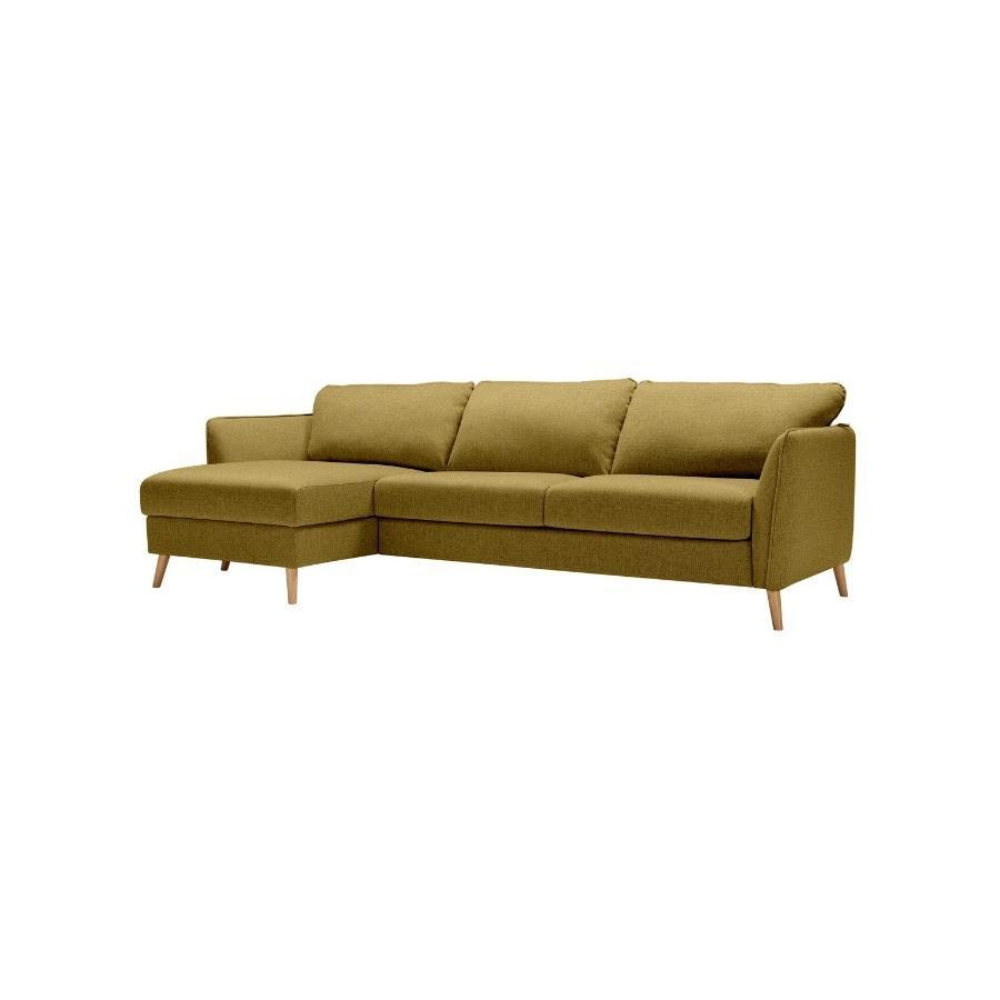 Ludlow Large Right Hand Chaise Sofa Bed Set - Yellow - Bridgman - image 1