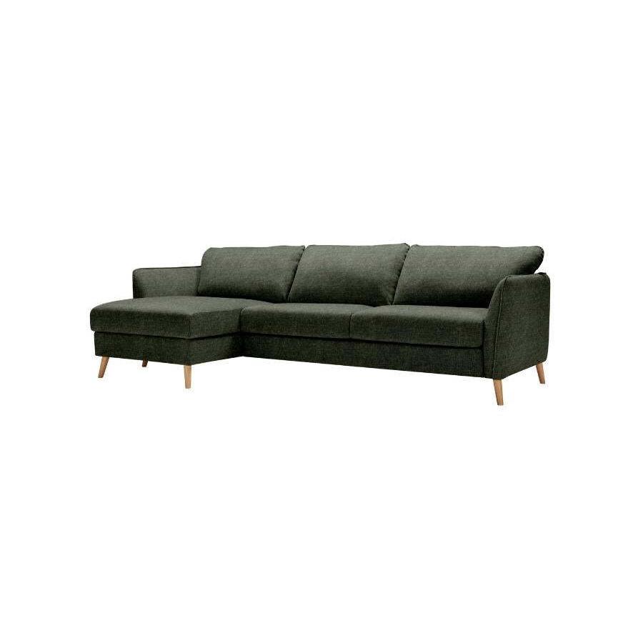 Ludlow Large Right Hand Chaise Sofa Bed Set - Green - Bridgman - image 1