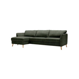 Ludlow Large Right Hand Chaise Sofa Bed Set - Green - Bridgman - thumbnail 1
