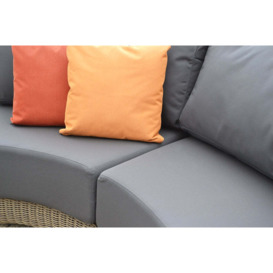 Kensington Curved Rattan Garden Modular Sofa Set F (Without Coffee Tables) - thumbnail 4