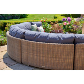 Kensington Curved Rattan Garden Modular Sofa Set F (Without Coffee Tables) - thumbnail 2