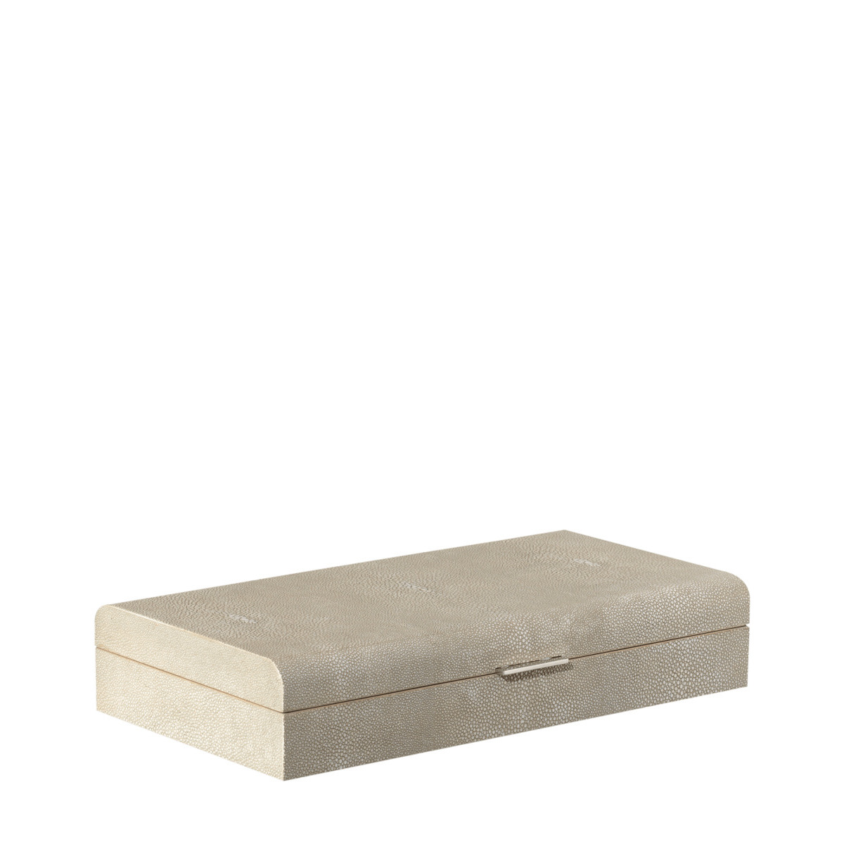 OKA, Large Faux Shagreen Heirloom Box - Taupe, Storage Boxes, Resin