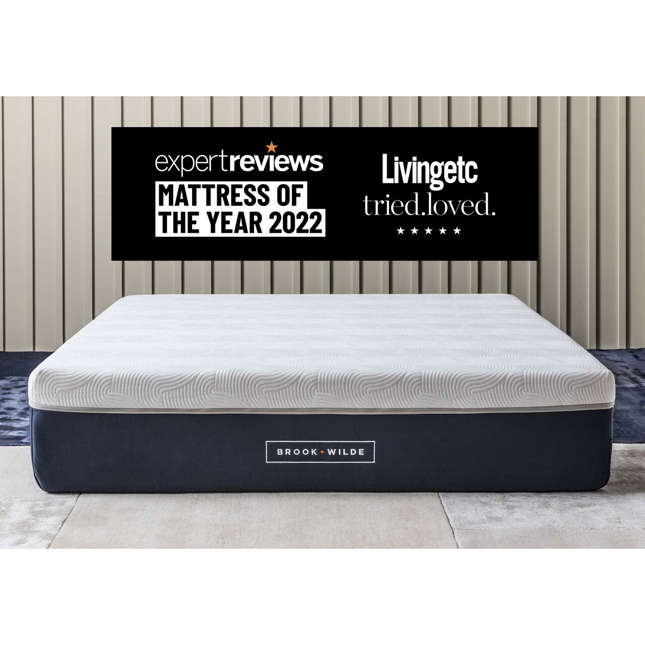 Brook + Wilde The Ultima Mattress, Double Size, Medium Feel, Hybrid, Pocket Sprung, UK