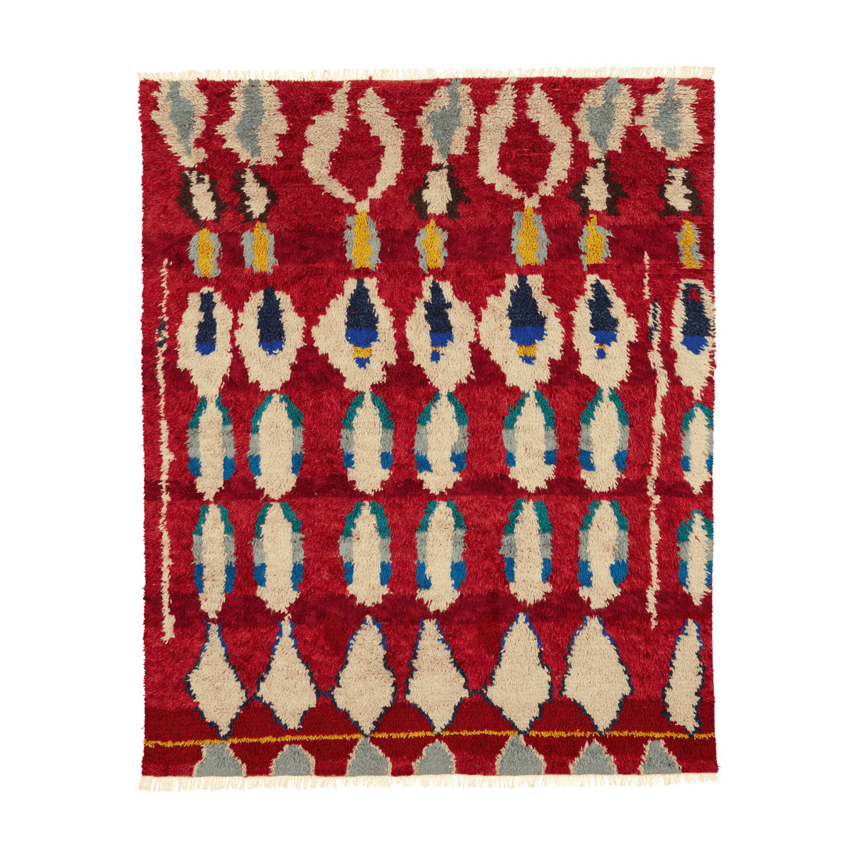 OKA, Melaka Rug - Aurora Red, Rugs, Wool, Geometric