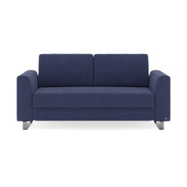 Sofa bed 140 in blue - BRUNO - thumbnail 2