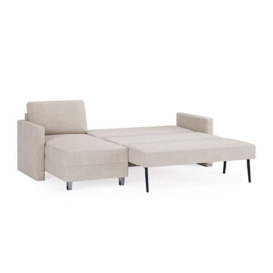 Sofa bed 140 in beige - BRUNO - thumbnail 2