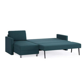 Sofa bed 160 in turquoise - BRUNO - thumbnail 2